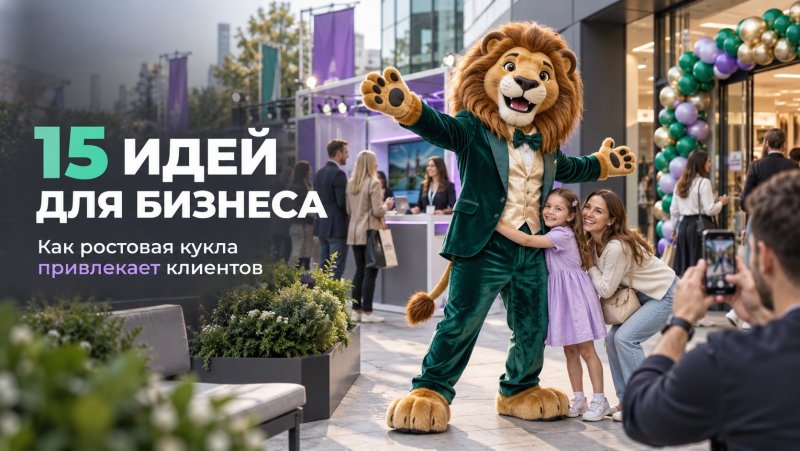 Где и как бизнес может использовать ростовую куклу: 15 идей для привлечения клиентов