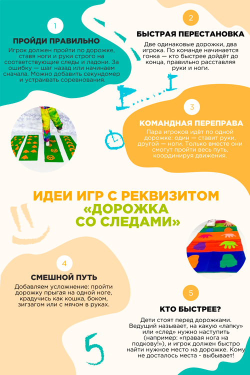 Игровой реквизит Дорожка со следами Животных