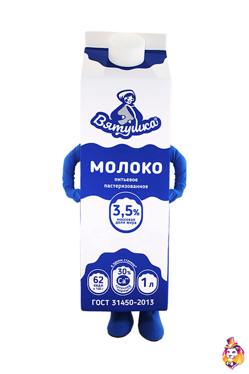Ростовая кукла коробка молока