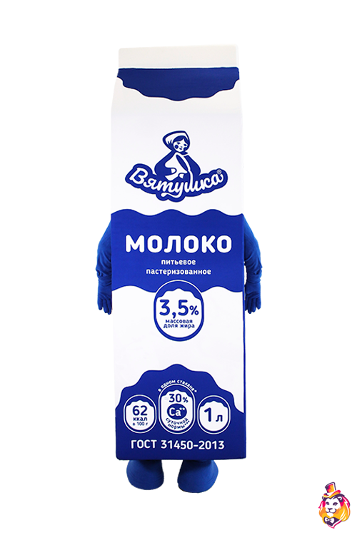 Ростовая кукла коробка молока