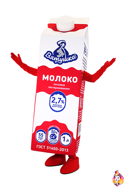 Ростовая кукла коробка молока