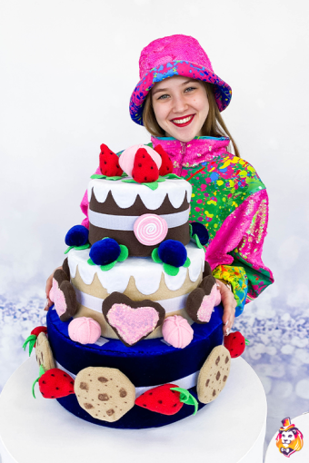Игровой реквизит Тортик с ягодами и печеньем