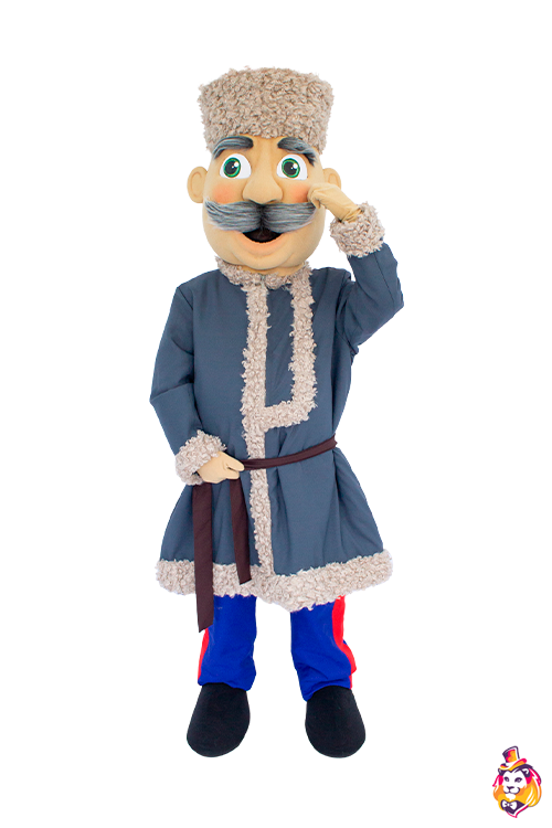 Ростовая кукла Казак в зимнем костюме