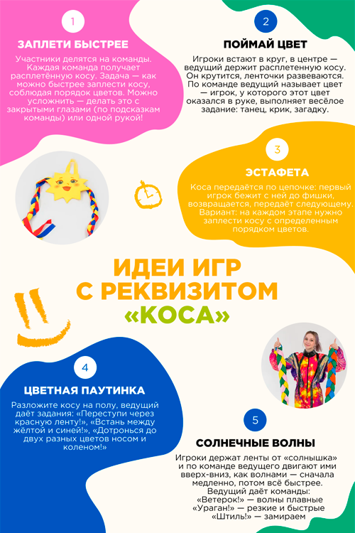 Игровой реквизит Солнышко с косами