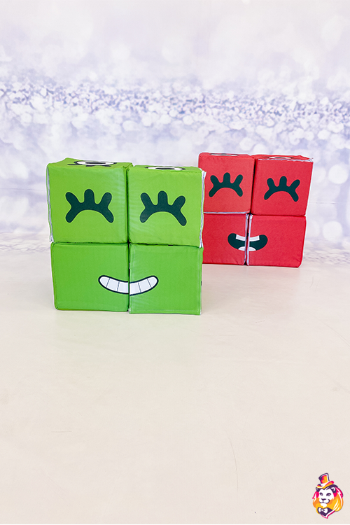 Игровой реквизит Кубики-пазлы Эмоджи