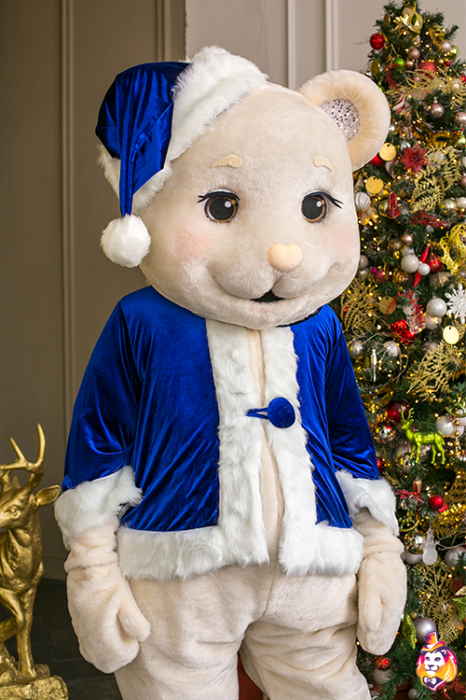 Костюм Санта Синий бархат