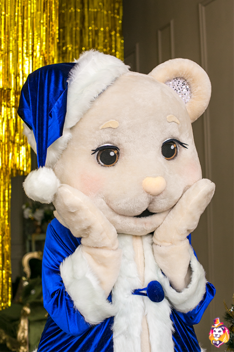 Костюм Санта Синий бархат
