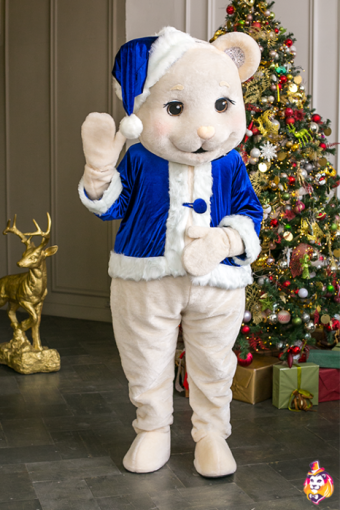 Костюм Санта Синий бархат