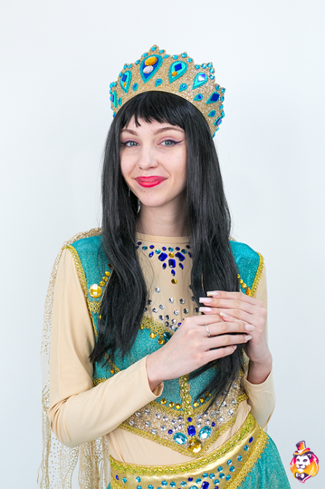 Парик длинный прямой черный