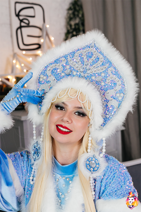 Головной убор Кокошник Снегурочки Сударушка