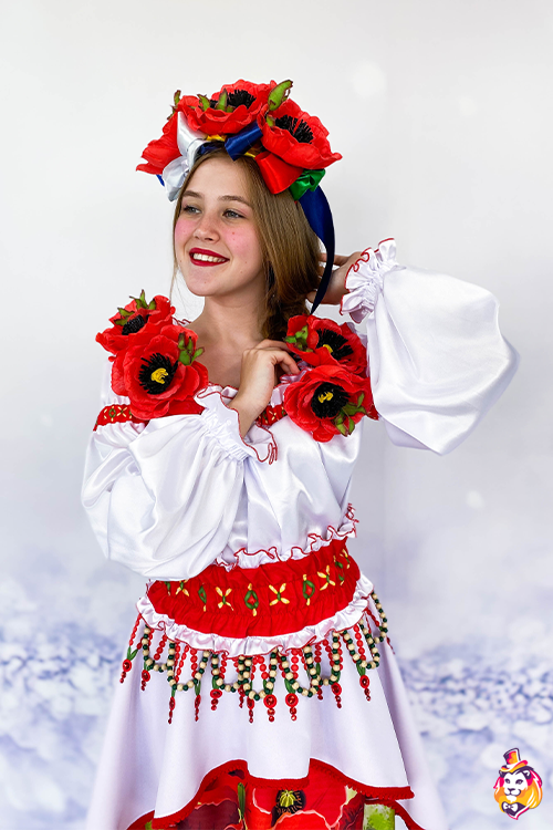 Карнавальный костюм Платье с маками