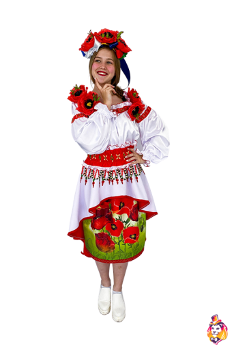 Карнавальный костюм Платье с маками