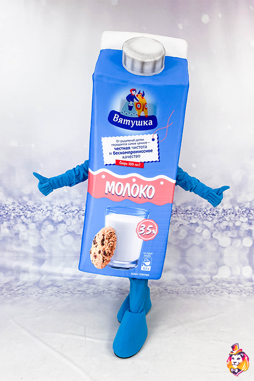 Ростовая кукла коробка молока Вятушка