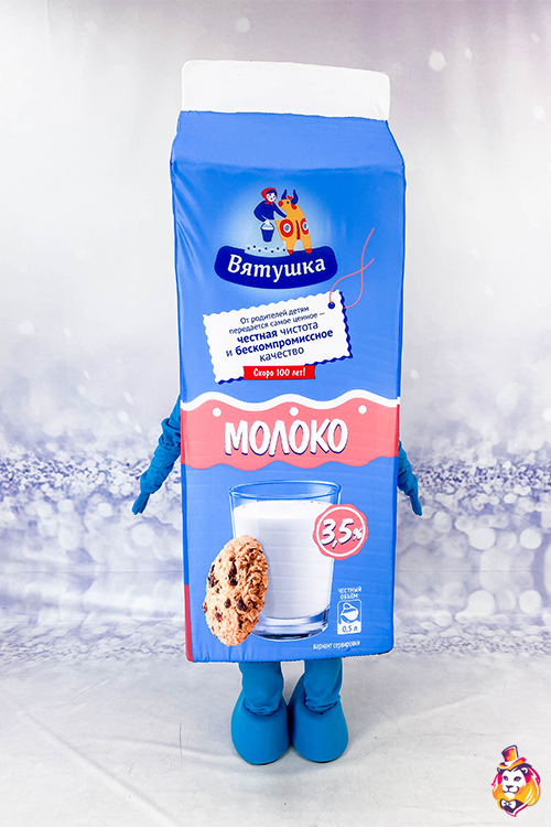Ростовая кукла коробка молока Вятушка