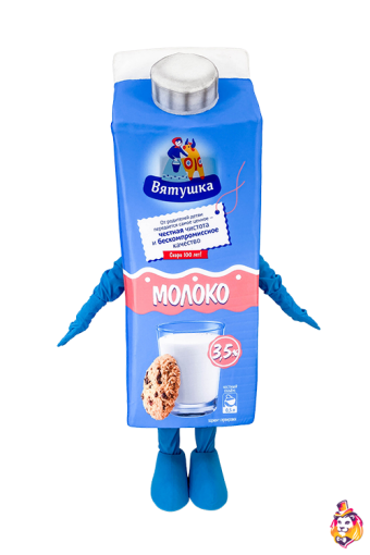 Ростовая кукла коробка молока Вятушка
