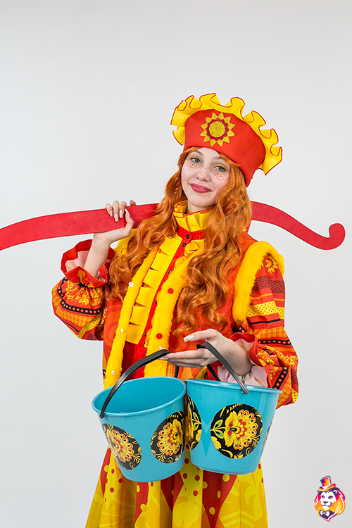 Игровой реквизит Коромысло с ведрами