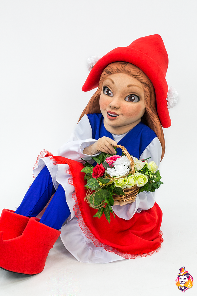 Ростовая кукла Девочка в красной шапке