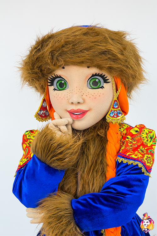 Ростовая кукла Девушка Забава в шапке
