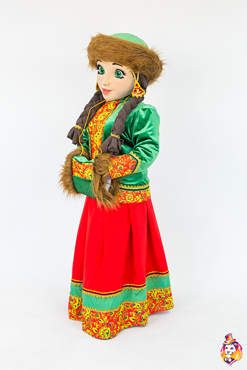 Ростовая кукла Девушка Любава в шапке