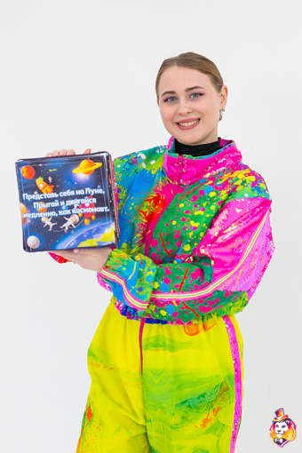 Игровой реквизит Кубик с заданиями Космос