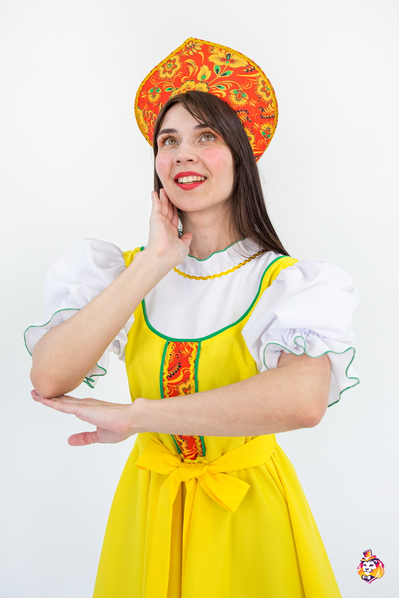 Карнавальный костюм Марфа желтая