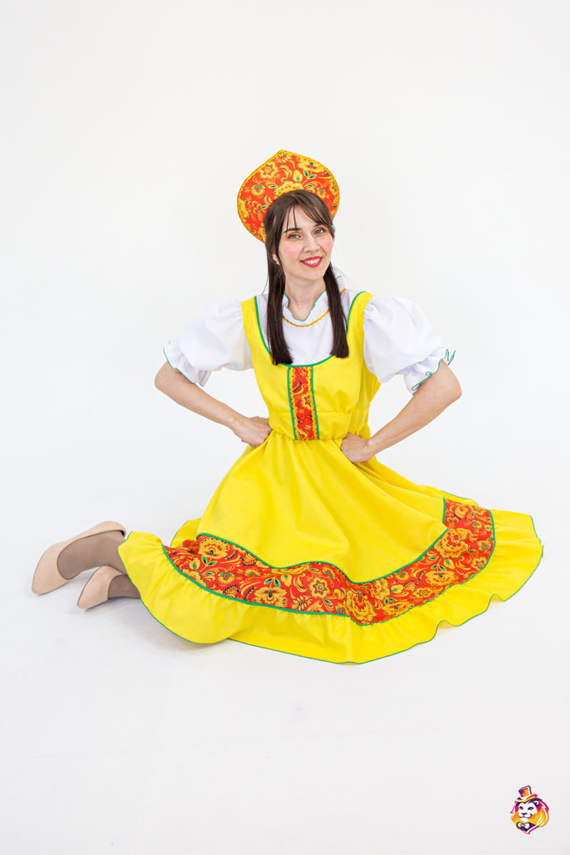 Карнавальный костюм Марфа желтая