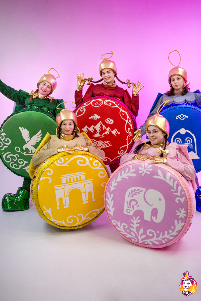 Карнавальный костюм Ёлочная игрушка Розовая
